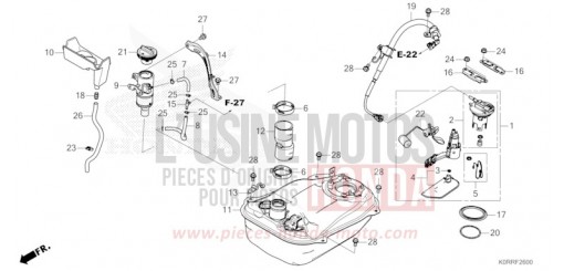 RESERVOIR A CARBURANT SH125ADR de 2024